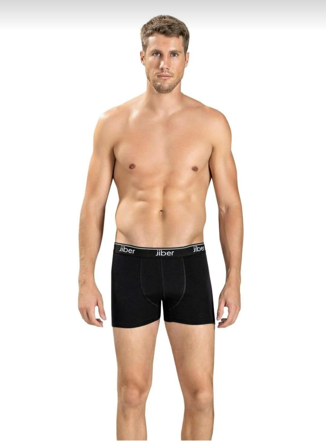 JİBER 156 ERKEK BOXER LİKRALI ŞORT TEKLİ