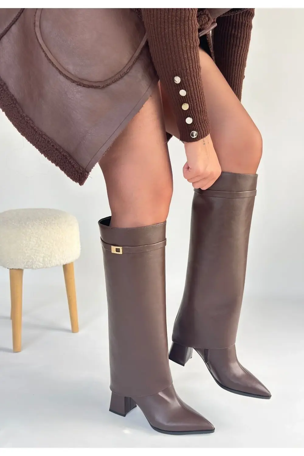 Jike Kahverengi Cilt Tak Çıkar Çizme