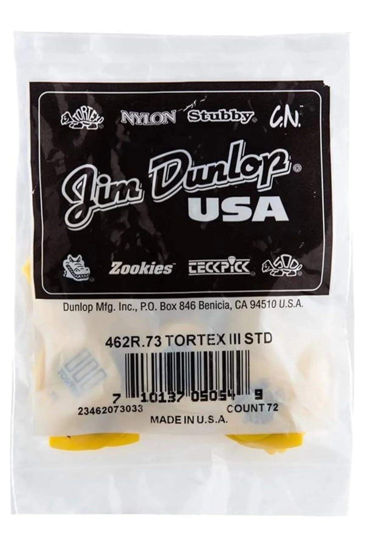 JIM DUNLOP 462R.73 TIII, Sarı, 73mm, 72/Çanta