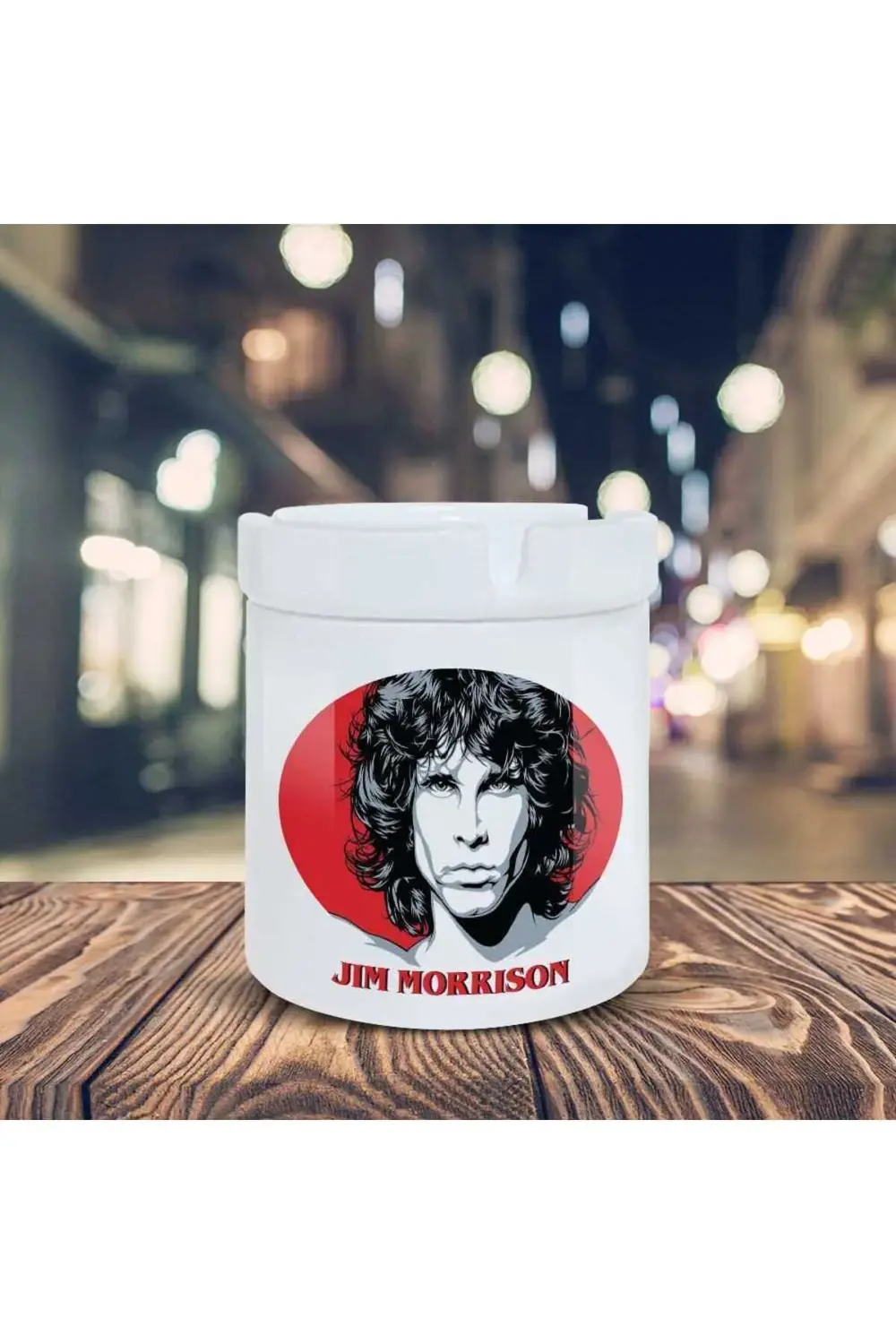Jim Morrison Küllük Sanatçı Baskılı Kül Tablası