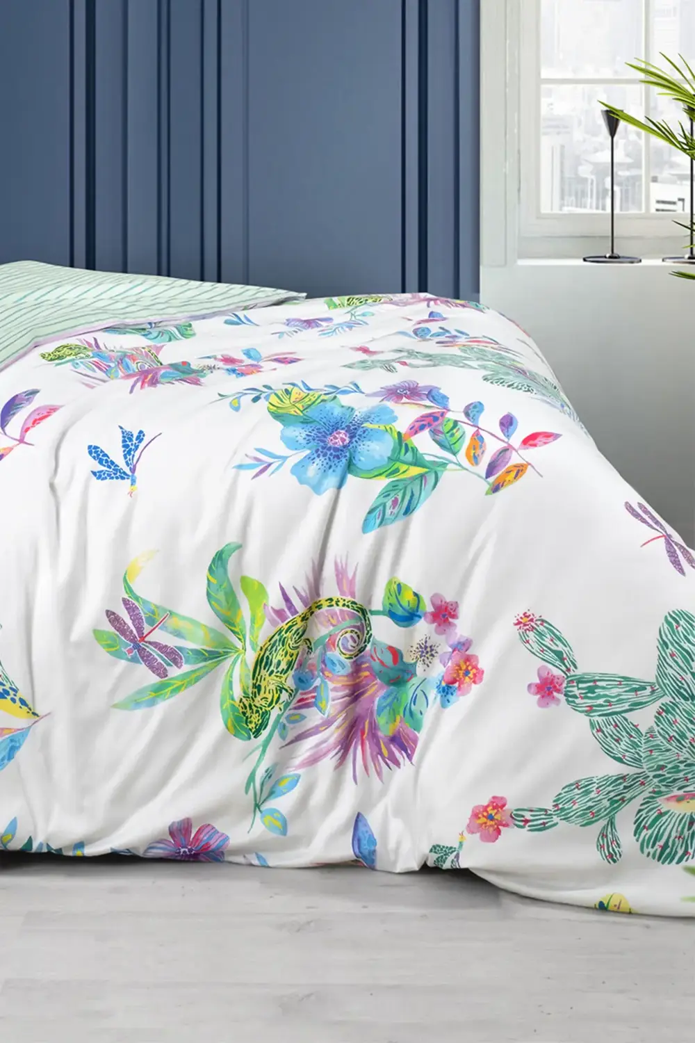 Jimena Multi Çift Kişilik %100 Pamuk Saten "300 TC" Nevresim Takı