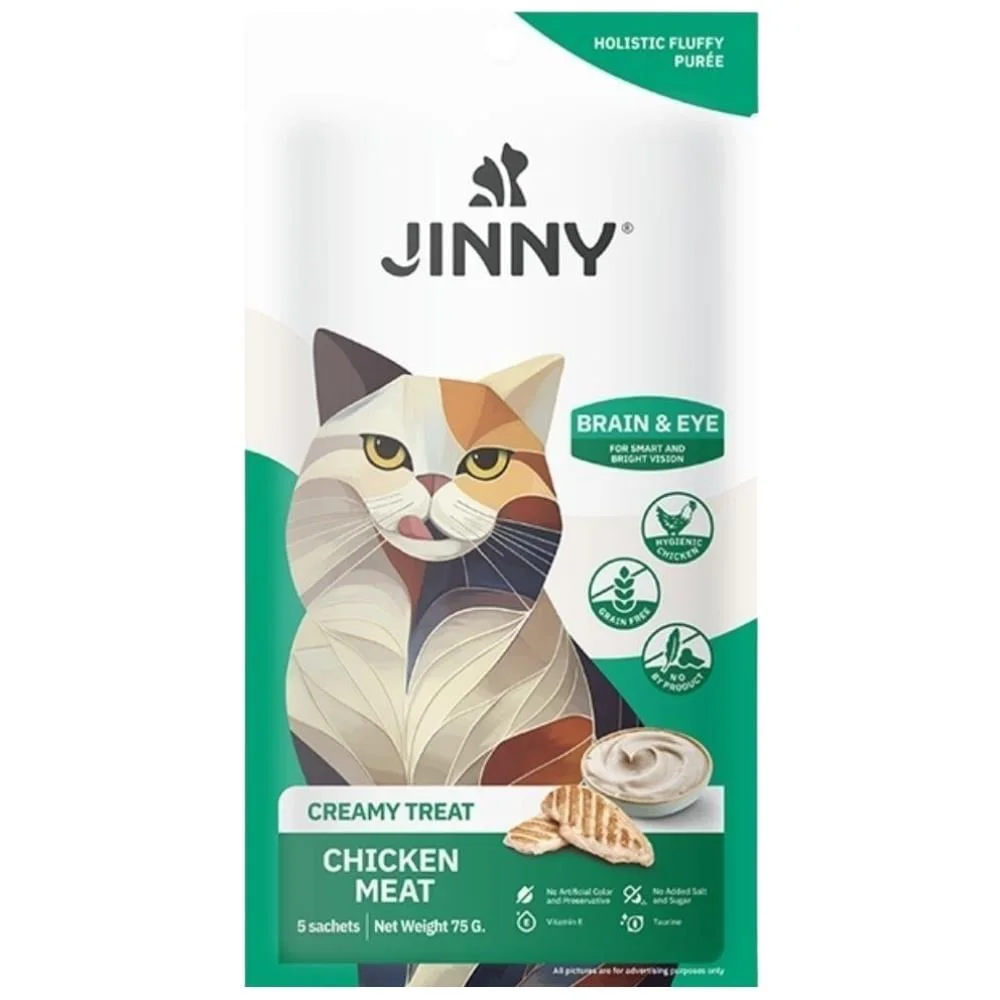 Jinny Creamy Brain Eye Göz Sağlığı Tuklu Kedi Sıvı Ödül sı 5x15 gr Fiyatı, Yorumları ve Özellikleri
