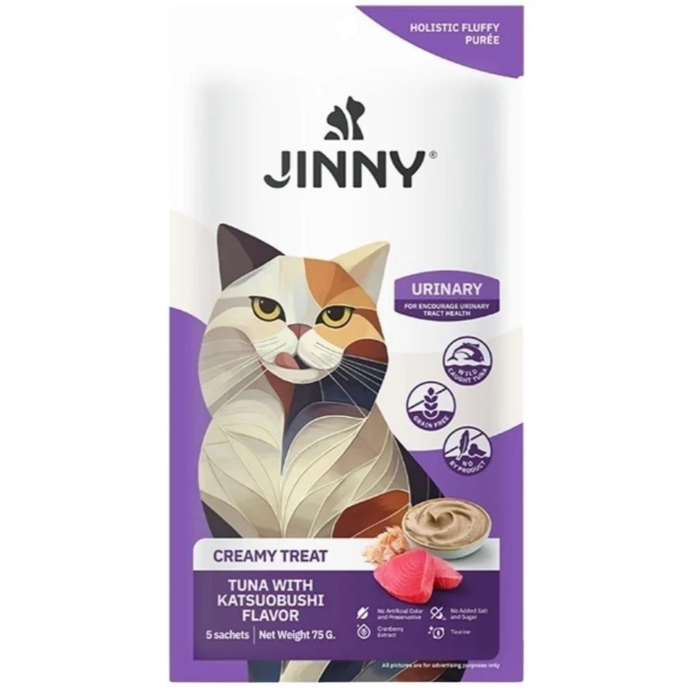Jinny Creamy Ton Balıklı ve Tütsülenmiş Orkinos Balıklı Kedi Sıvı Ödül sı 5x15 gr Fiyatı, Yorumları ve Özellikleri