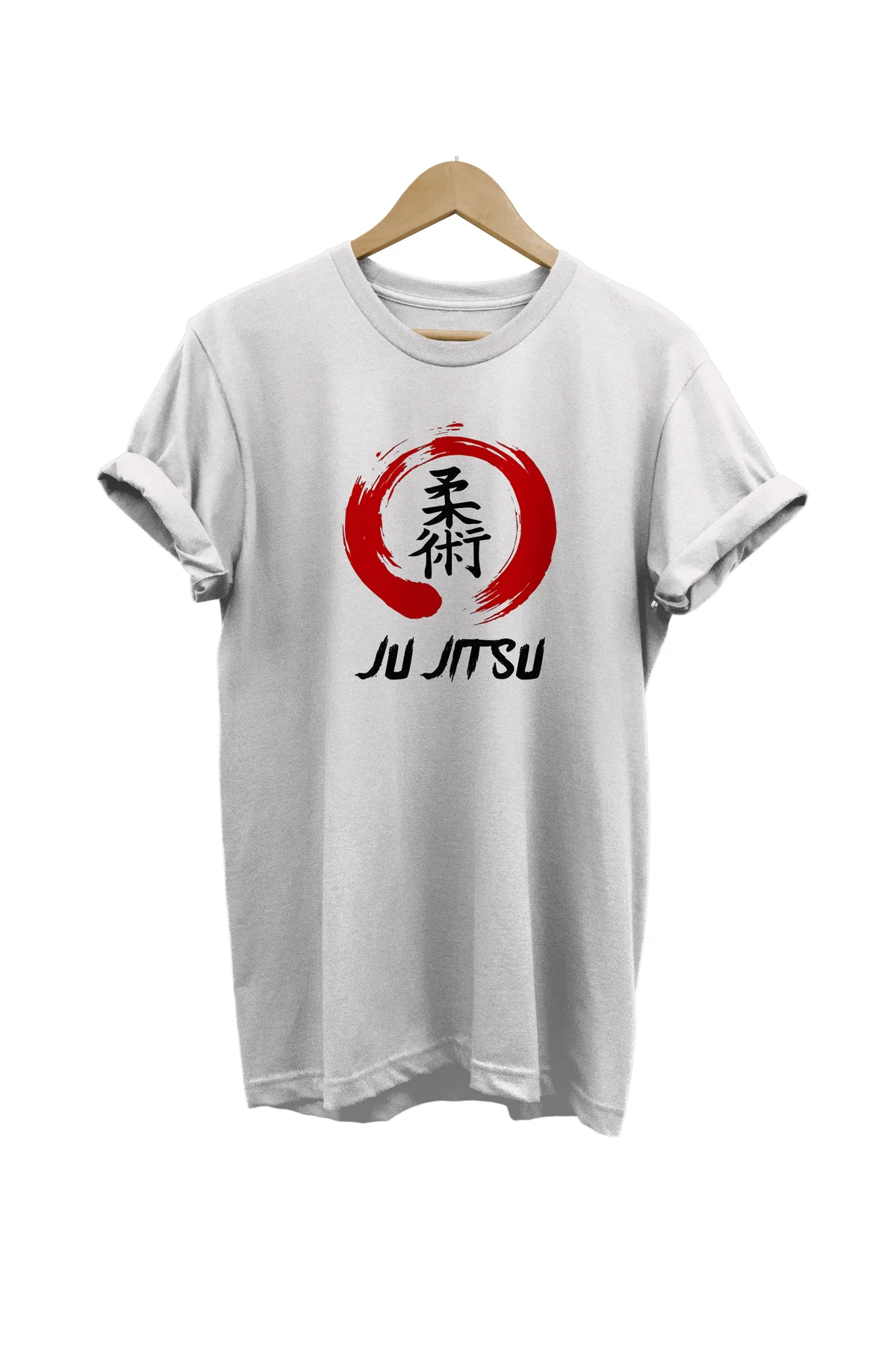 Jiu Jitsu Baskılı %100 Pamuk Oversize Siyah T-shirt