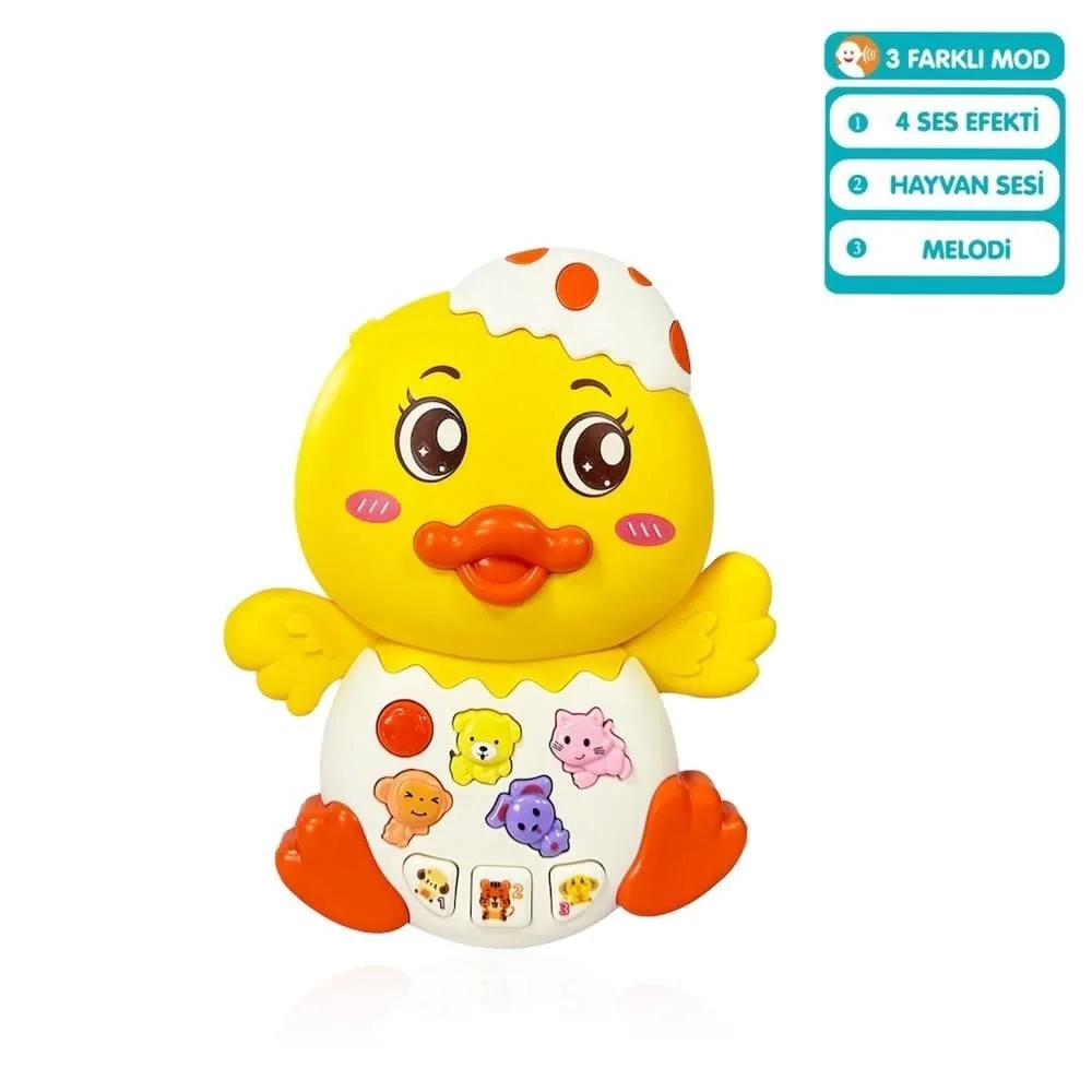 JLG-855-144A IŞIKLI VE MÜZİKLİ ÖRDEK BEBEK  - 1  Adet Fiyatıdır