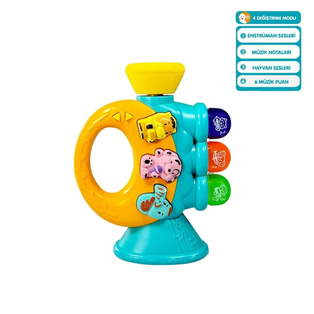 JLG-855-38A IŞIKLI VE MÜZİKLİ TROMPET BEBEK Fiyatı, Yorumları ve Özellikleri