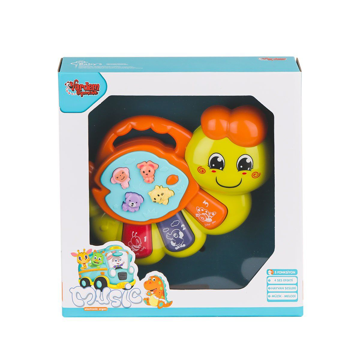 JLG-855-64A Işıklı ve Müzikli Solucan Bebek Pianosu -Vardem Oyunc