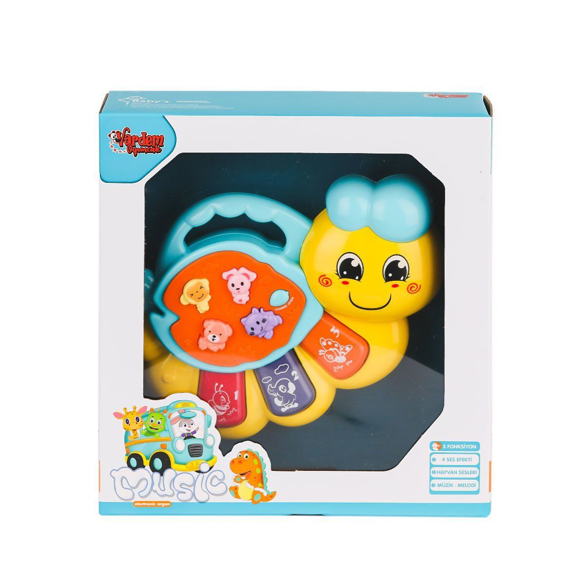 JLG-855-64A Işıklı ve Müzikli Solucan Bebek Pianosu -Vardem Oyunc