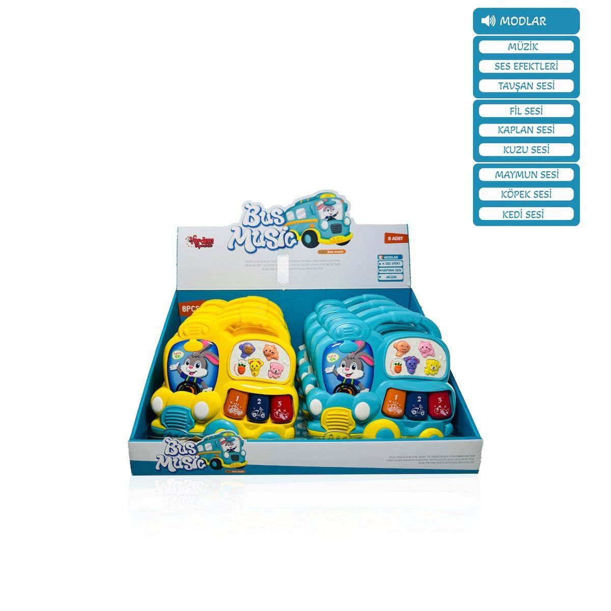 JLG-855-67A Işıklı ve Müzikli Otobüs - stokta olan gönderilir