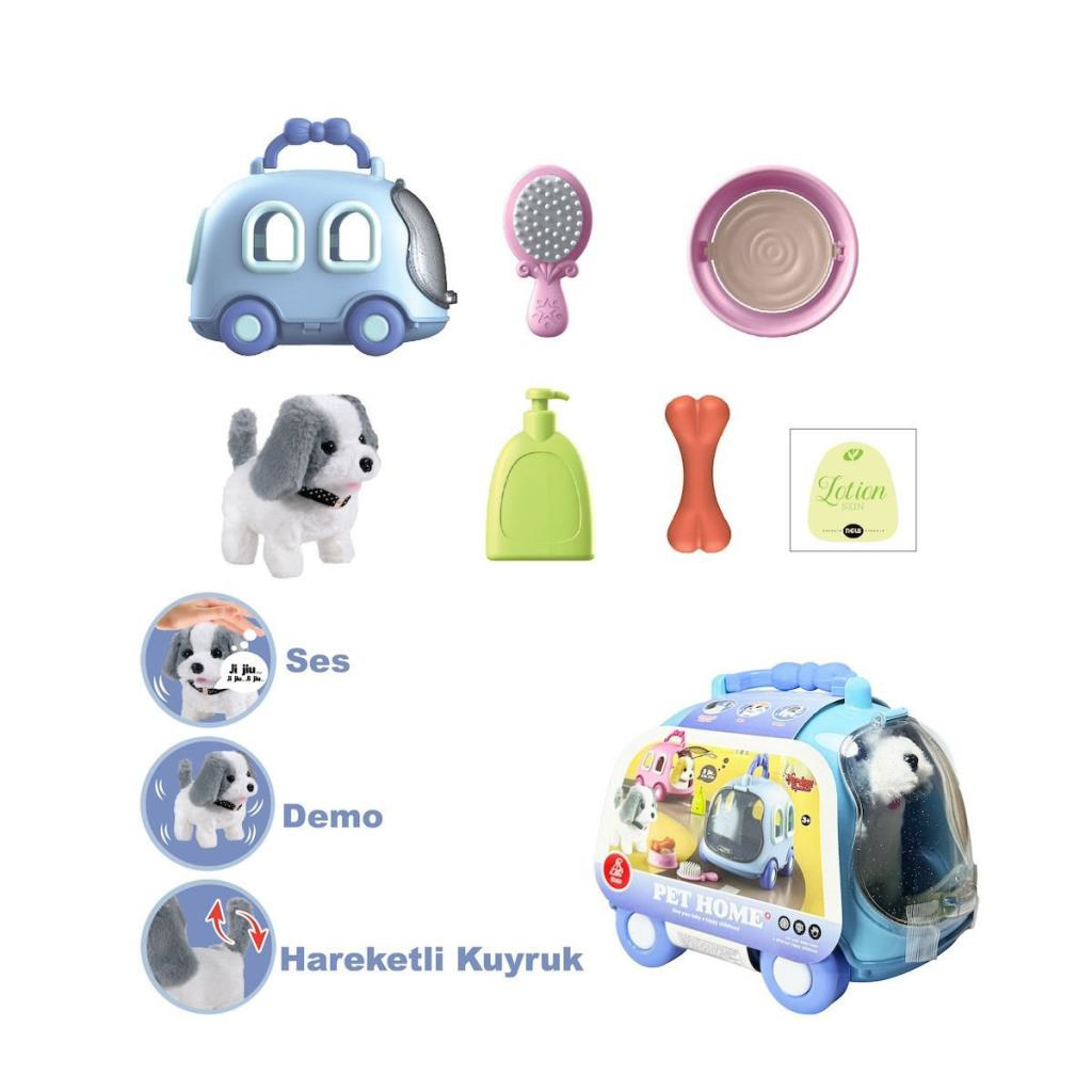 JND-6802 Taşıma Araba Çantalı Hareketli Pilli Köpek Set Oyuncak JND-6802 Taşıma Araba Çantalı Hareketli Pilli Köpek Set Oyuncak