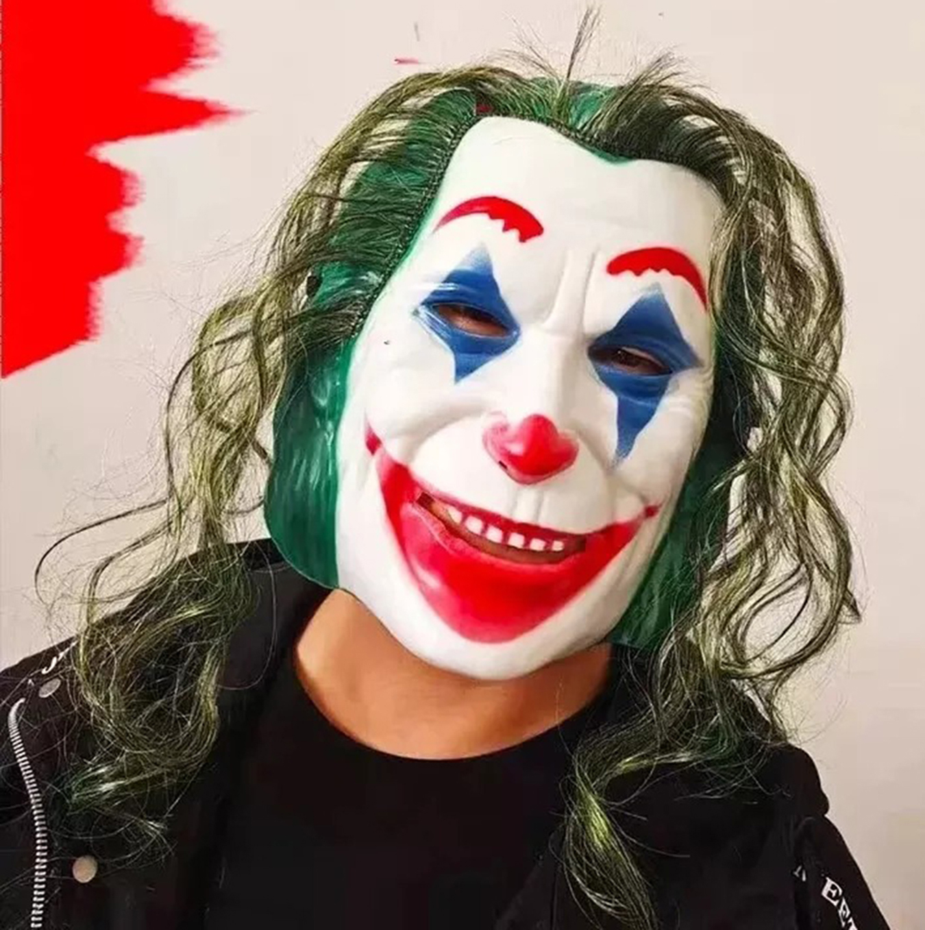 Joaquin Phoenix Joker Maskesi Yeşil Saçlı (4741) Joaquin Phoenix Joker Maskesi Yeşil Saçlı (4741)