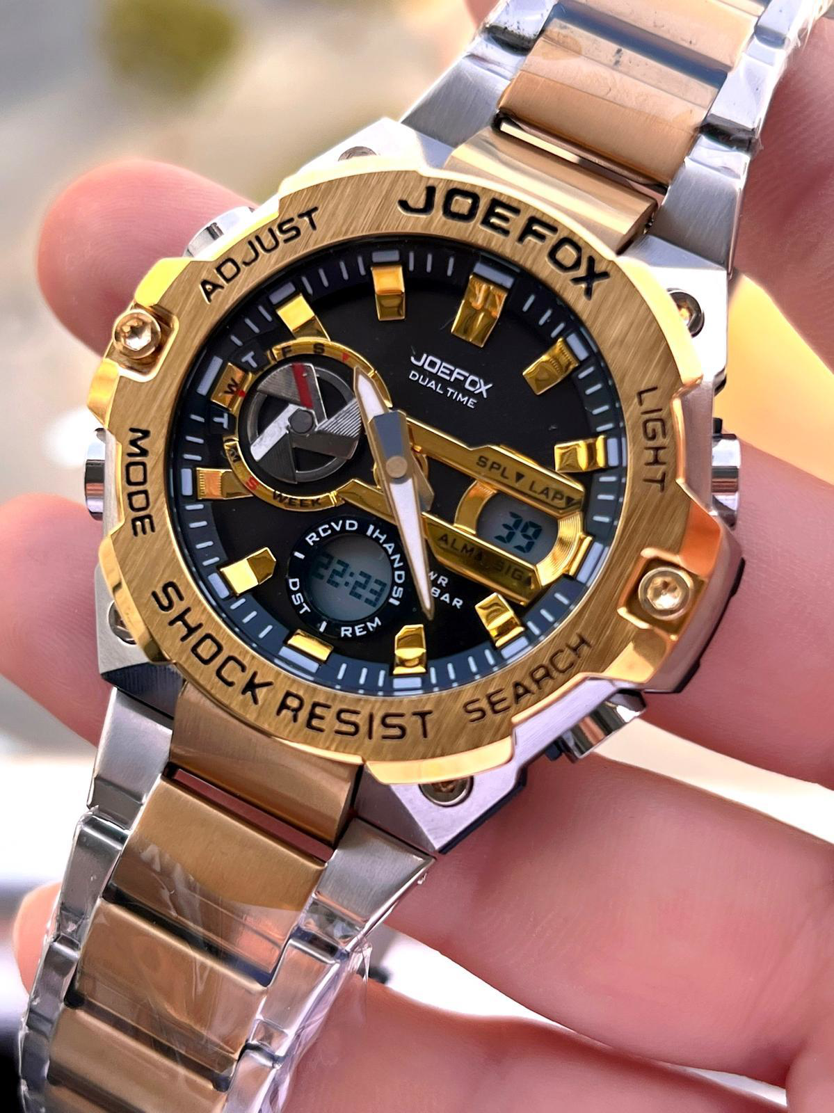 Joefox Çelik Kordon Dijital Ve Analog 2 Yıl Garantili 3 Atm Suya 