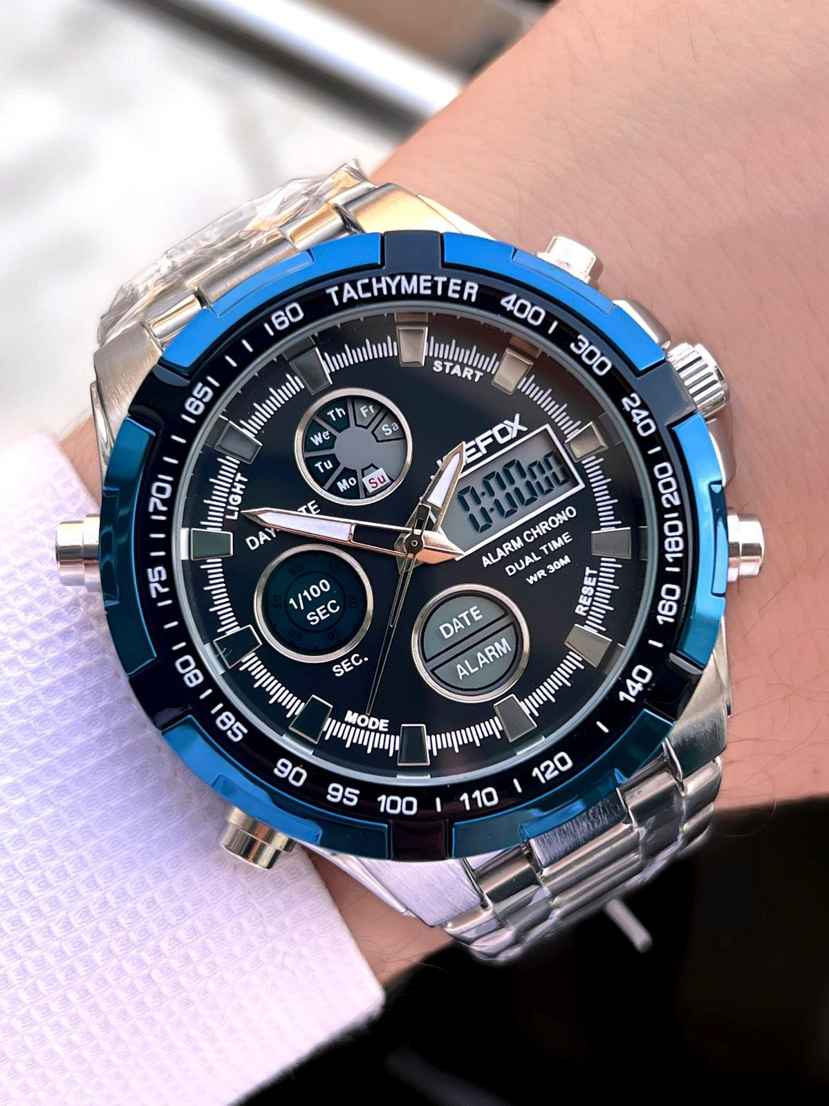 Joefox Çelik Kordon Dijital Ve Analog 2 Yıl Garantili 3 Atm Suya 