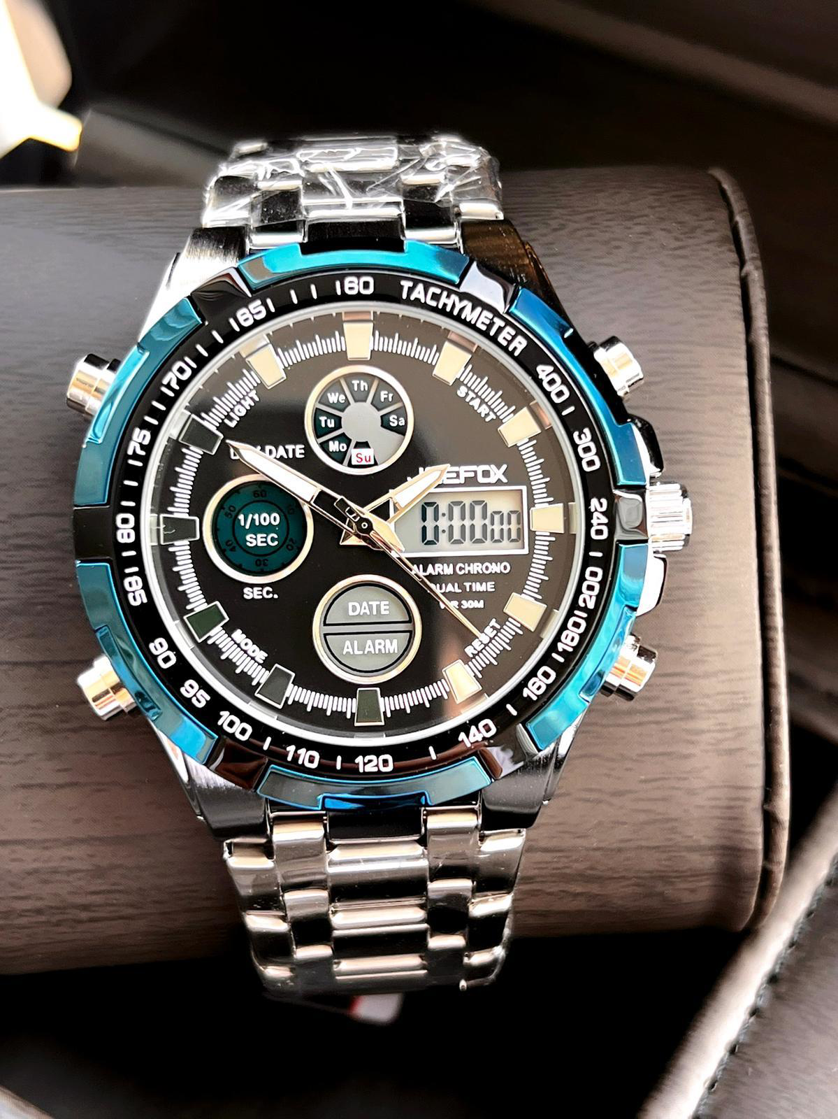 Joefox Çelik Kordon Dijital Ve Analog 2 Yıl Garantili 3 Atm Suya 