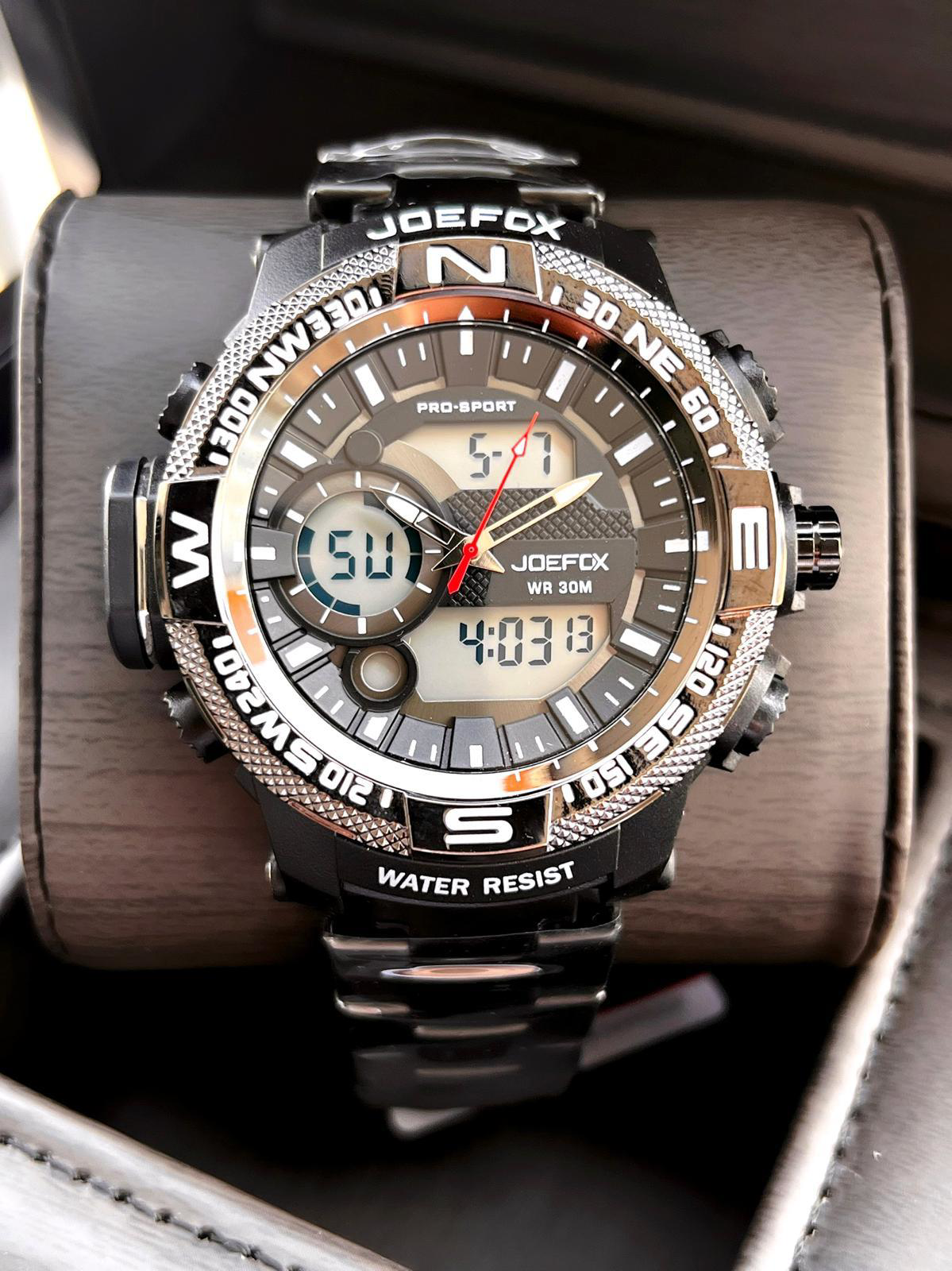 Joefox Çelik Kordon Dijital Ve Analog 2 Yıl Garantili 3 Atm Suya 