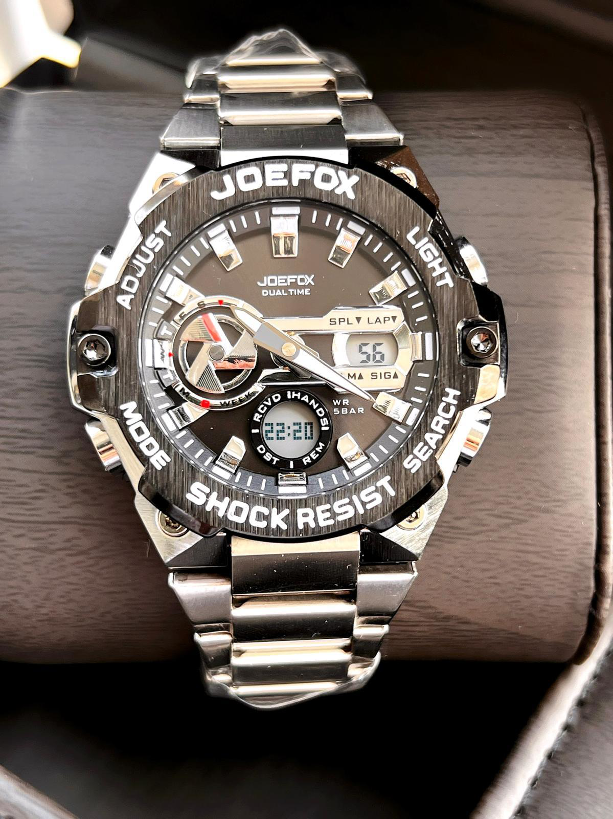 Joefox Çelik Kordon Dijital Ve Analog 2 Yıl Garantili 3 Atm Suya 