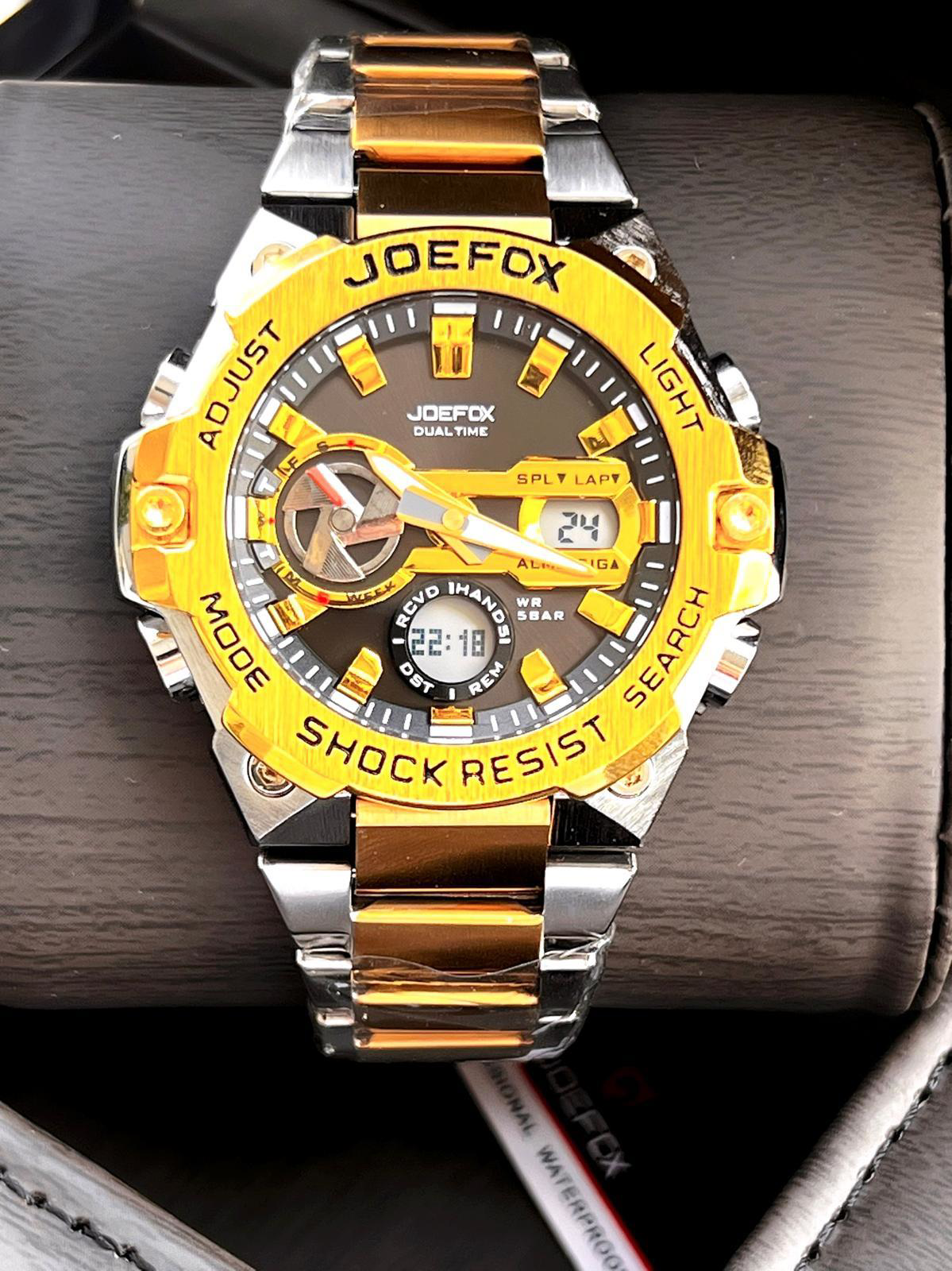 Joefox Çelik Kordon Dijital Ve Analog 2 Yıl Garantili 3 Atm Suya 