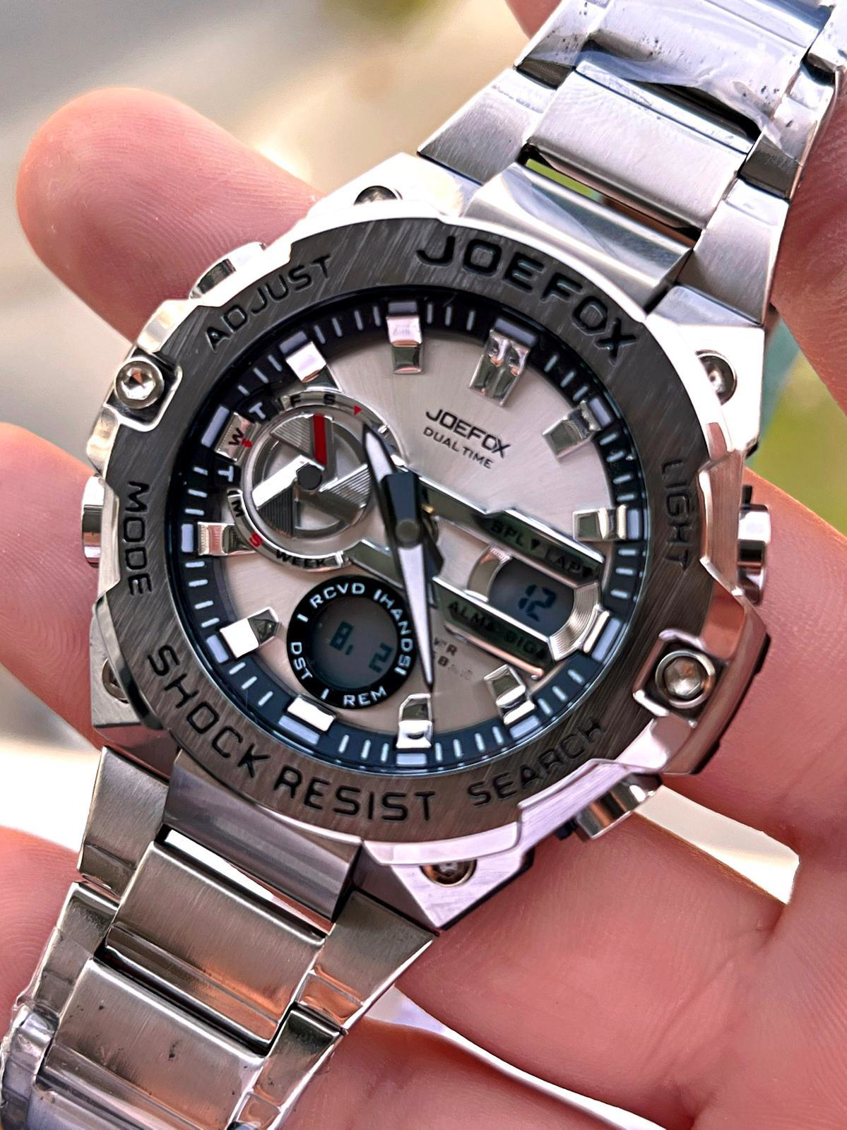 Joefox Çelik Kordon Dijital Ve Analog 2 Yıl Garantili 3 Atm Suya 