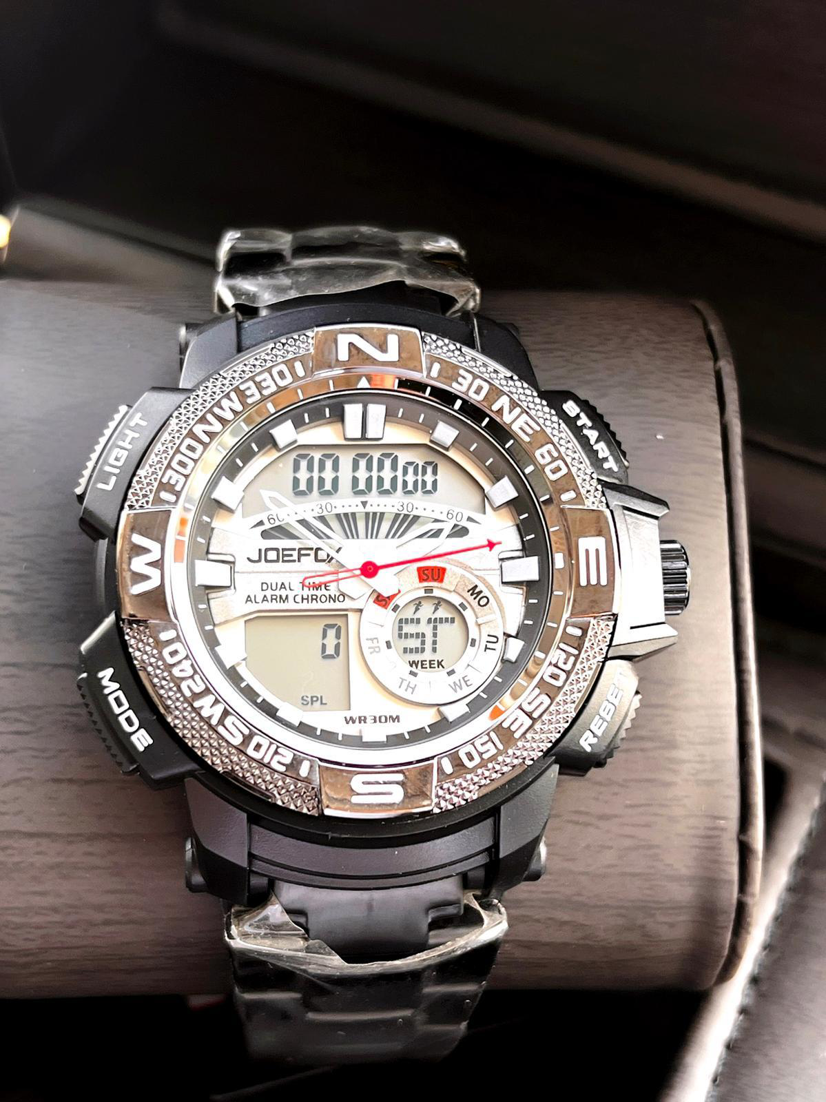 Joefox Çelik Kordon Dijital Ve Analog 2 Yıl Garantili 3 Atm Suya 