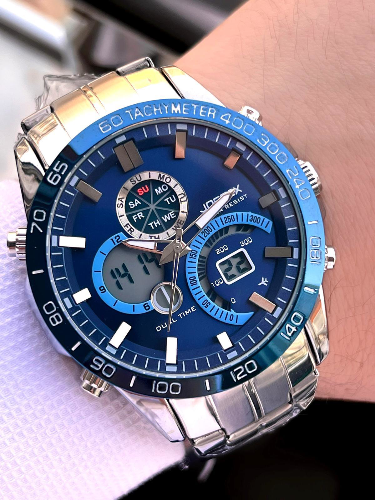 Joefox Çelik Kordon Dijital Ve Analog 2 Yıl Garantili 3 Atm Suya 