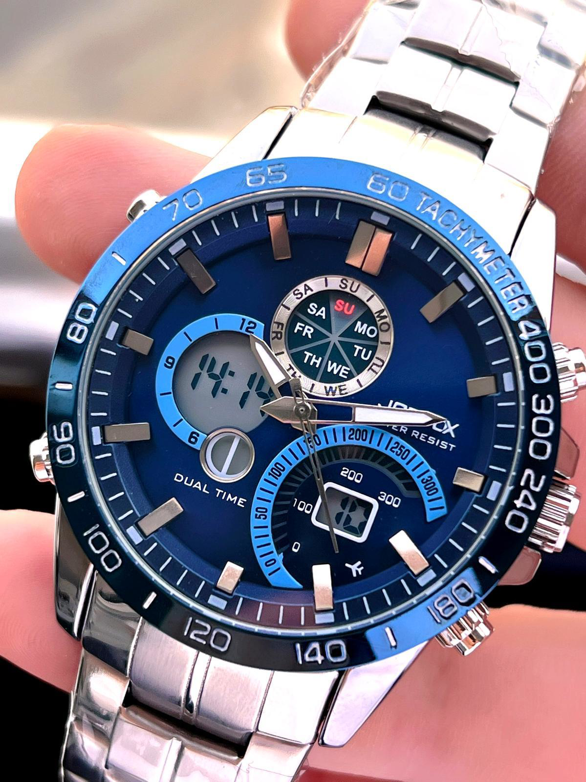 Joefox Çelik Kordon Dijital Ve Analog 2 Yıl Garantili 3 Atm Suya 