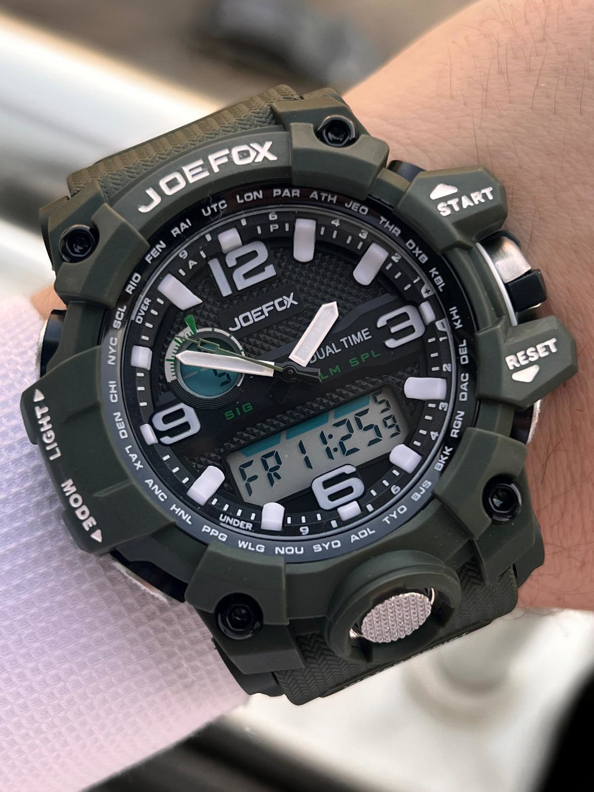 Joefox Digital Ve Analog 2 Yıl Garantili Kronmetre+Takvim+Alarm+A