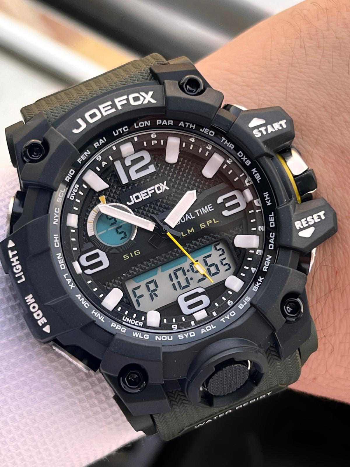 Joefox Digital Ve Analog 2 Yıl Garantili Kronmetre+Takvim+Alarm+A