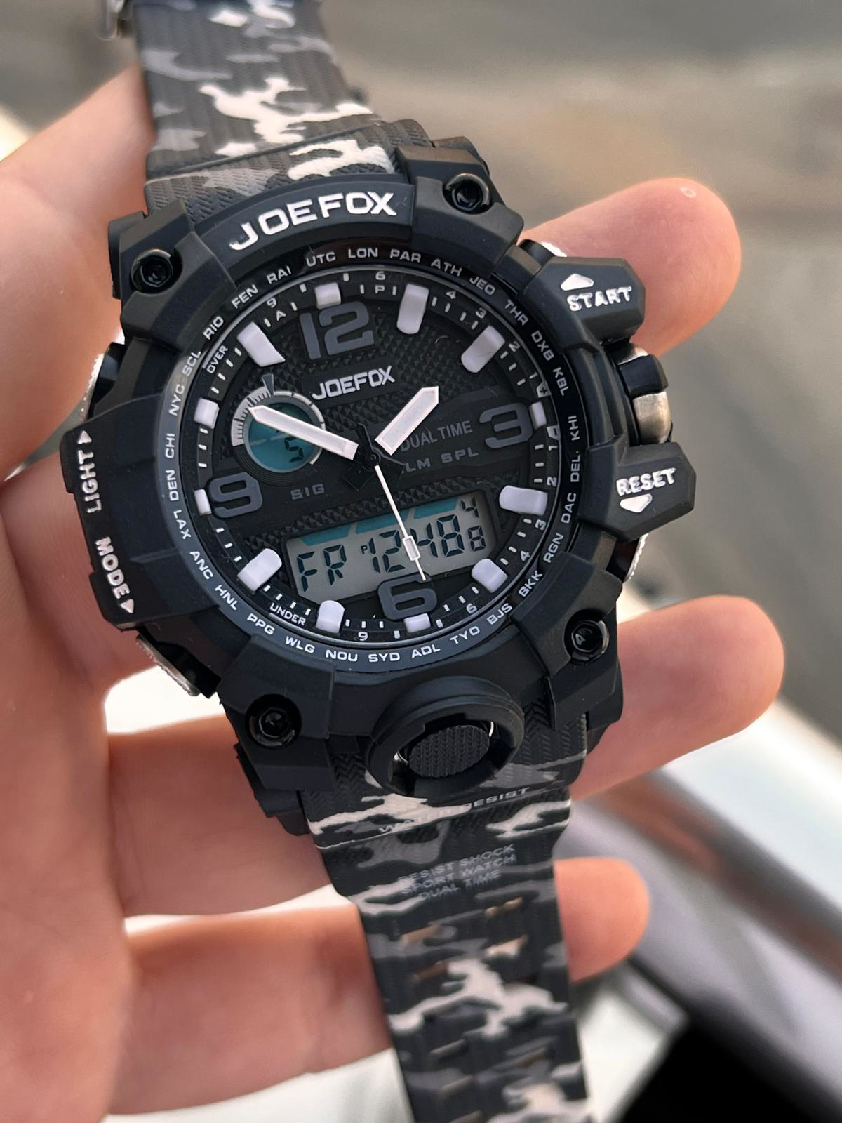 Joefox Digital Ve Analog 2 Yıl Garantili Kronmetre+Takvim+Alarm+A