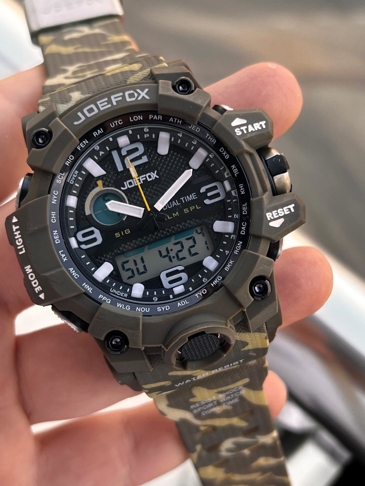 Joefox Digital Ve Analog 2 Yıl Garantili Kronmetre+Takvim+Alarm+A