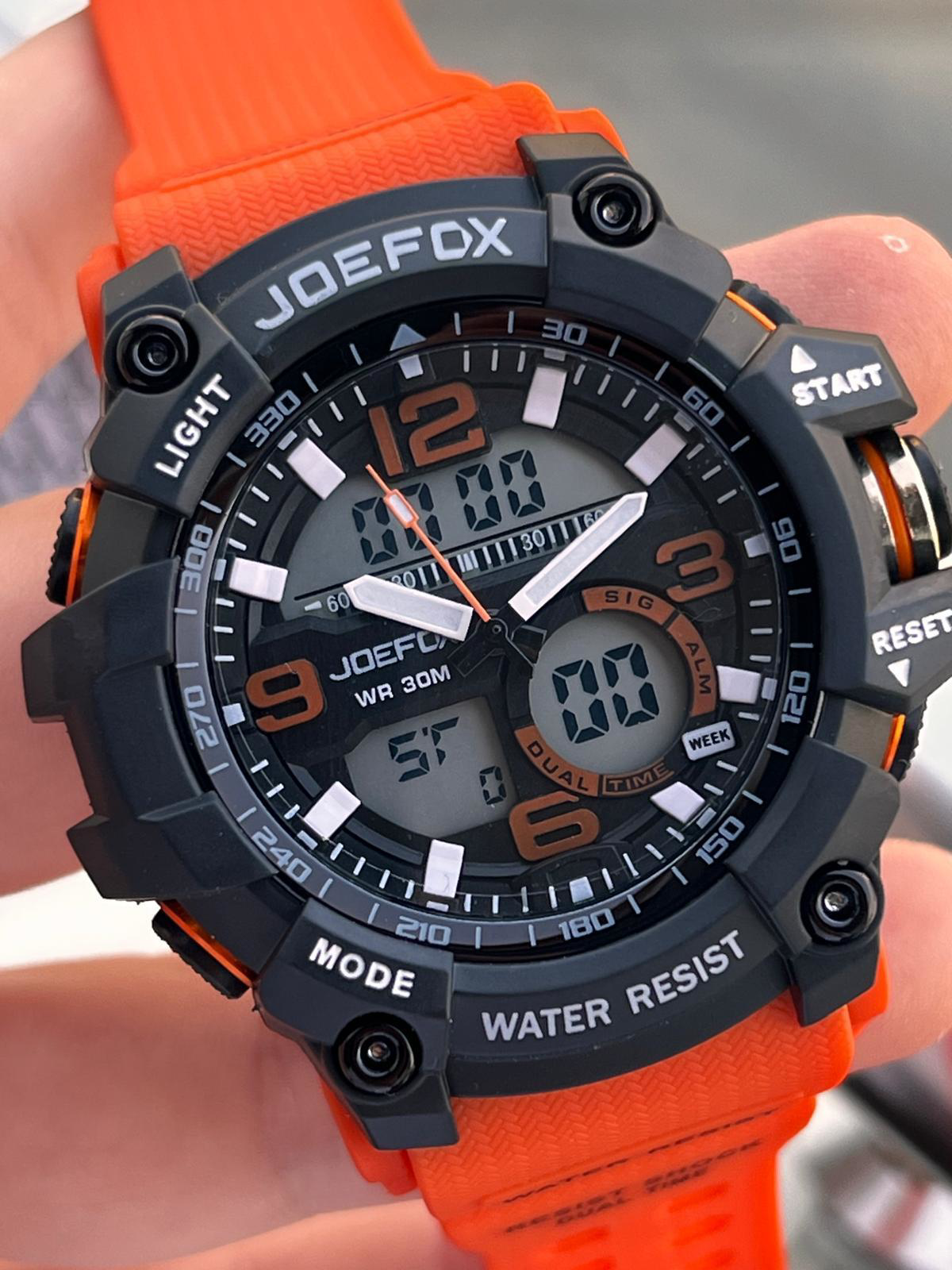 Joefox Digital Ve Analog 2 Yıl Garantili Kronmetre+Takvim+Alarm+A