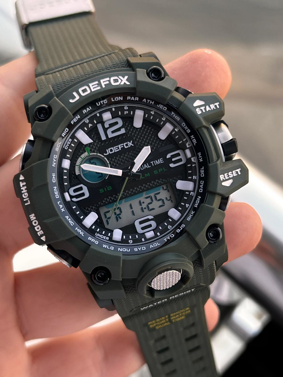 Joefox Digital Ve Analog 2 Yıl Garantili Kronmetre+Takvim+Alarm+A