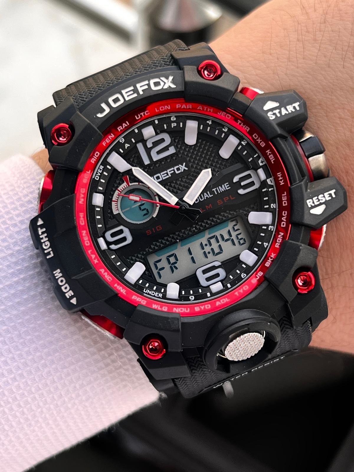 Joefox Digital Ve Analog 2 Yıl Garantili Kronmetre+Takvim+Alarm+A