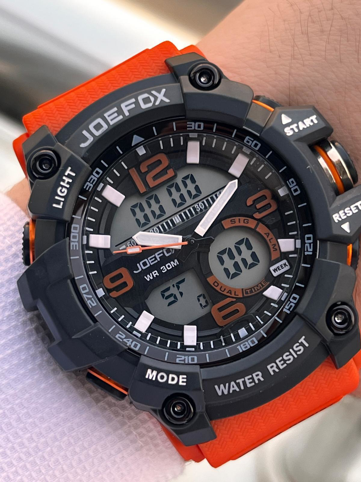 Joefox Digital Ve Analog 2 Yıl Garantili Kronmetre+Takvim+Alarm+A