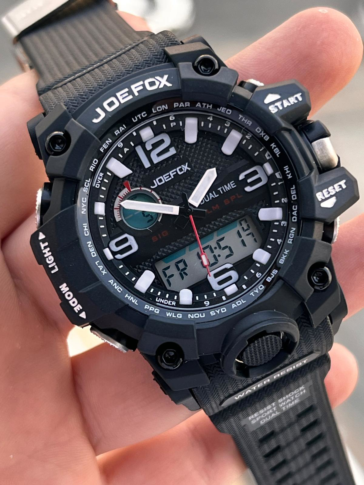 Joefox Digital Ve Analog 2 Yıl Garantili Kronmetre+Takvim+Alarm+A