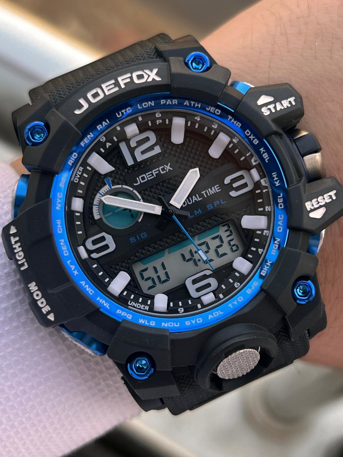 Joefox Digital Ve Analog 2 Yıl Garantili Kronmetre+Takvim+Alarm+A