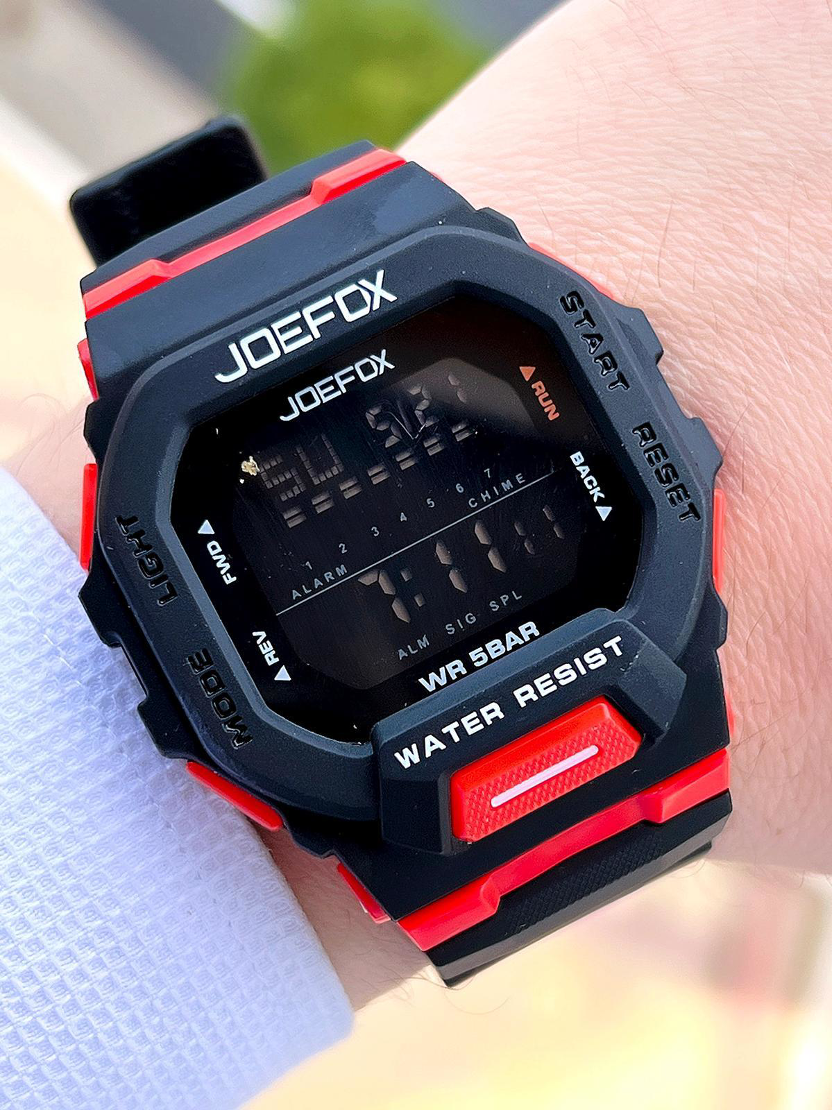 Joefox G-SHOCK Kasa Siyah/Kırmızı Digital 5 Atm Suya Dayanıklı 2 Joefox G-SHOCK Kasa Siyah/Kırmızı Digital 5 Atm Suya Dayanıklı 2