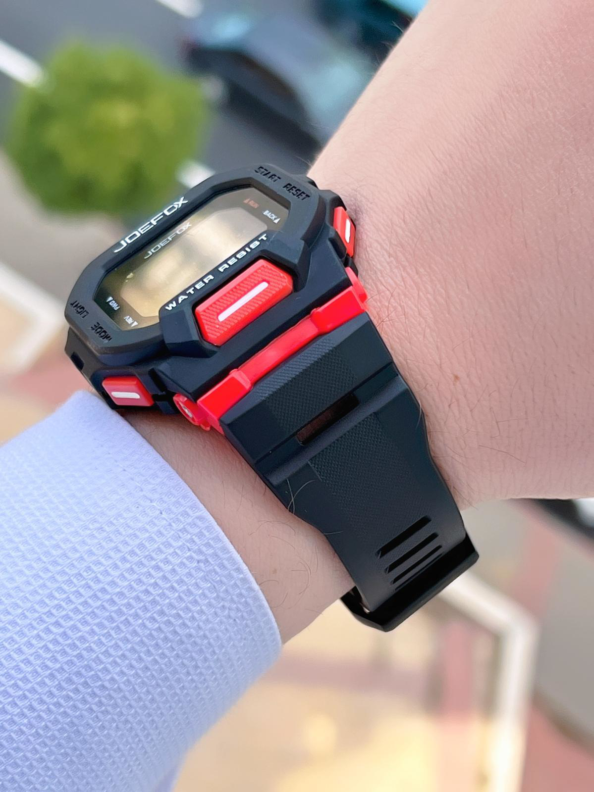 Joefox G-SHOCK Kasa Siyah/Kırmızı Digital 5 Atm Suya Dayanıklı 2 Joefox G-SHOCK Kasa Siyah/Kırmızı Digital 5 Atm Suya Dayanıklı 2