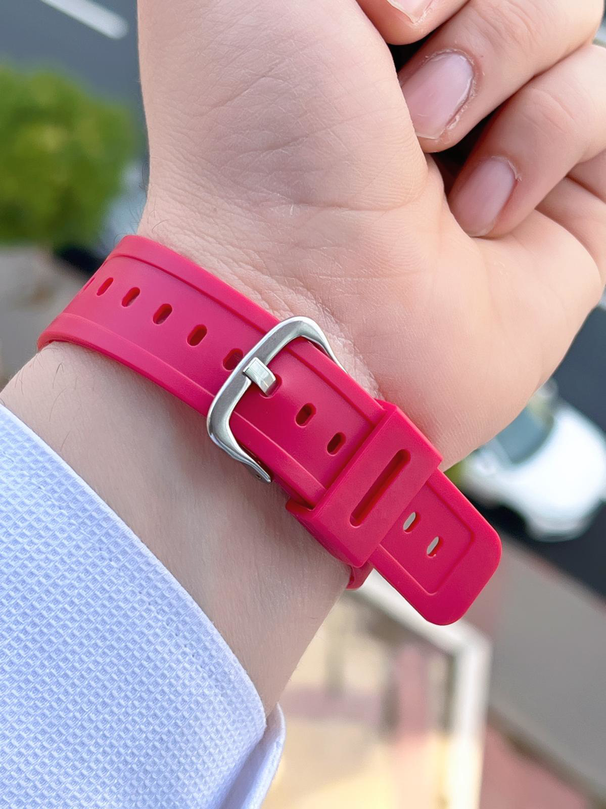 Joefox G-SHOCK Kasa Kırmızı Digital 5 Atm Suya Dayanıklı 2 Yıl Ga