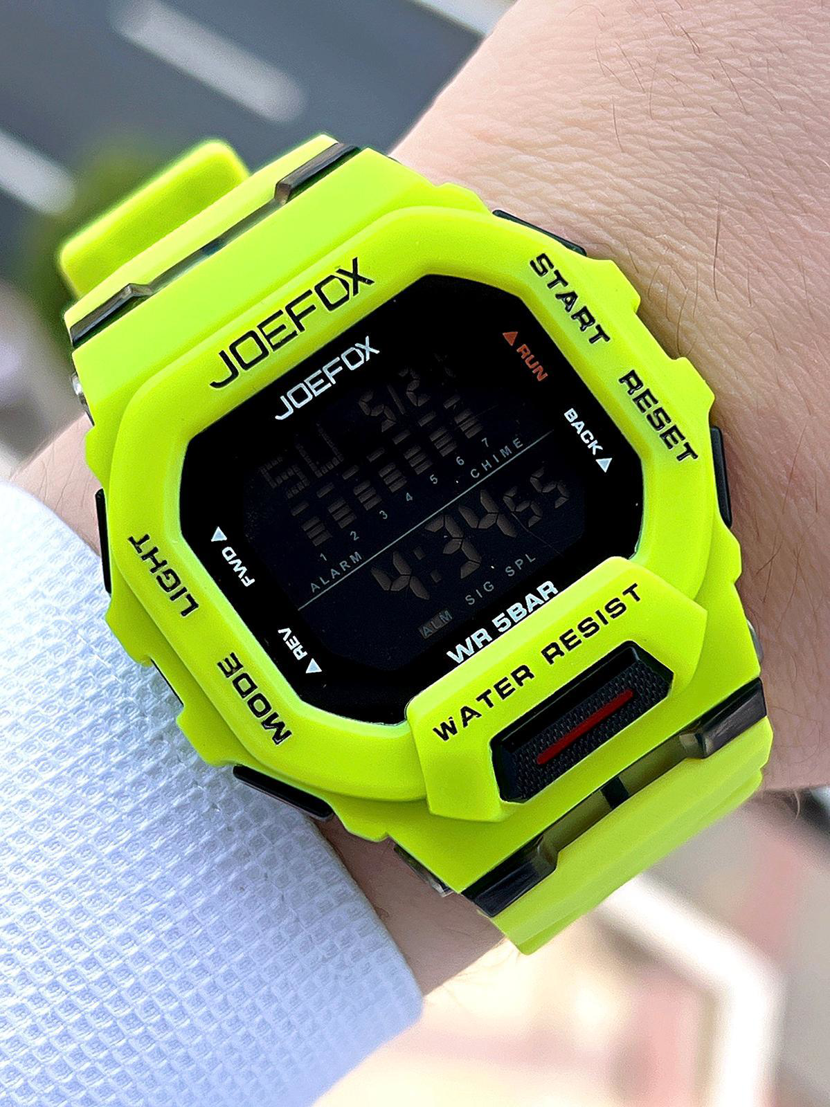 Joefox G-SHOCK Kasa Yeşil/Siyah Digital 5 Atm Suya Dayanıklı 2 Yı Joefox G-SHOCK Kasa Yeşil/Siyah Digital 5 Atm Suya Dayanıklı 2 Yı