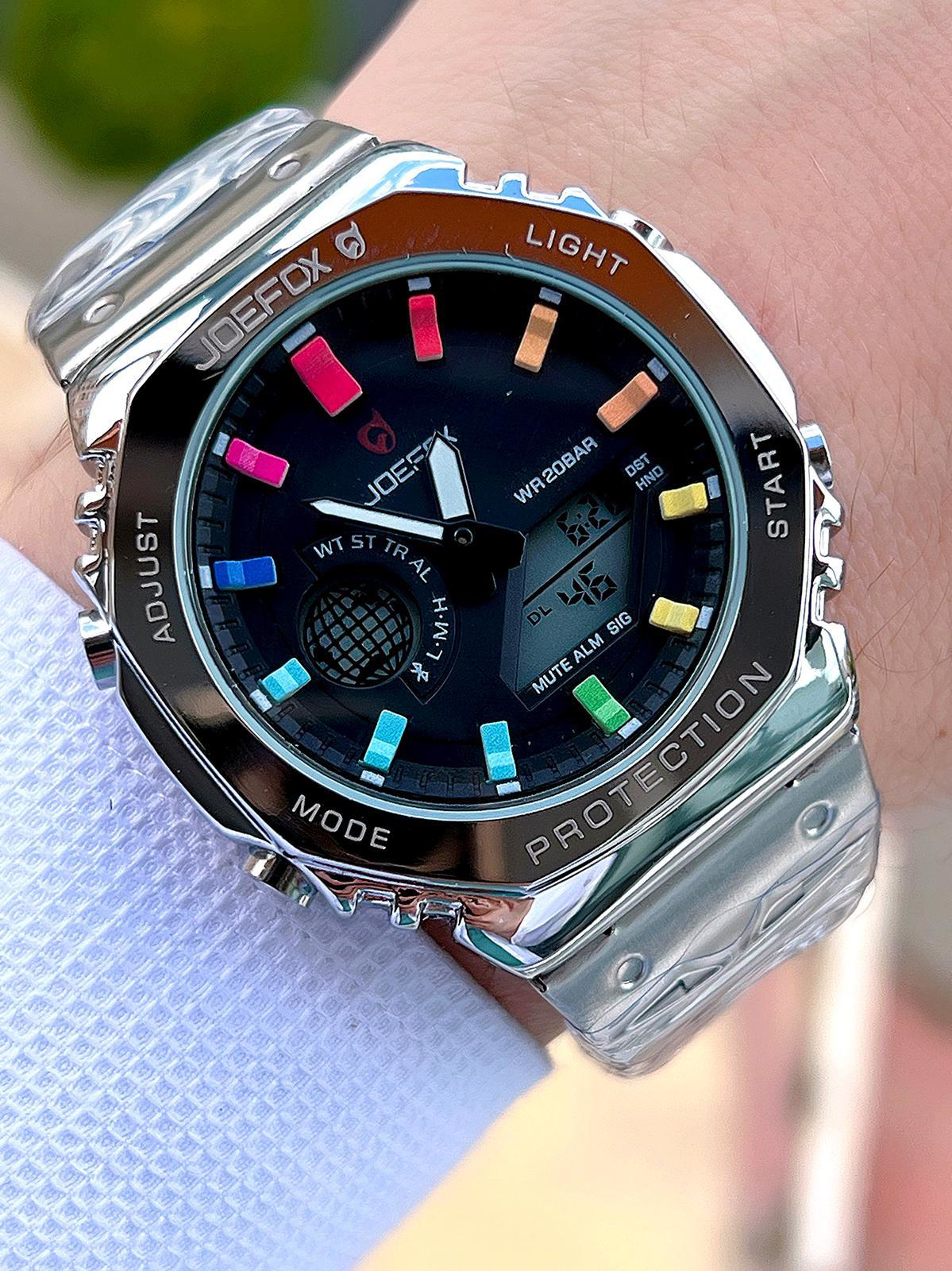Joefox G-SHOCK Kasa Dijital/Analog 5 Atm Suya Dayanıklı 2 Yıl Gar