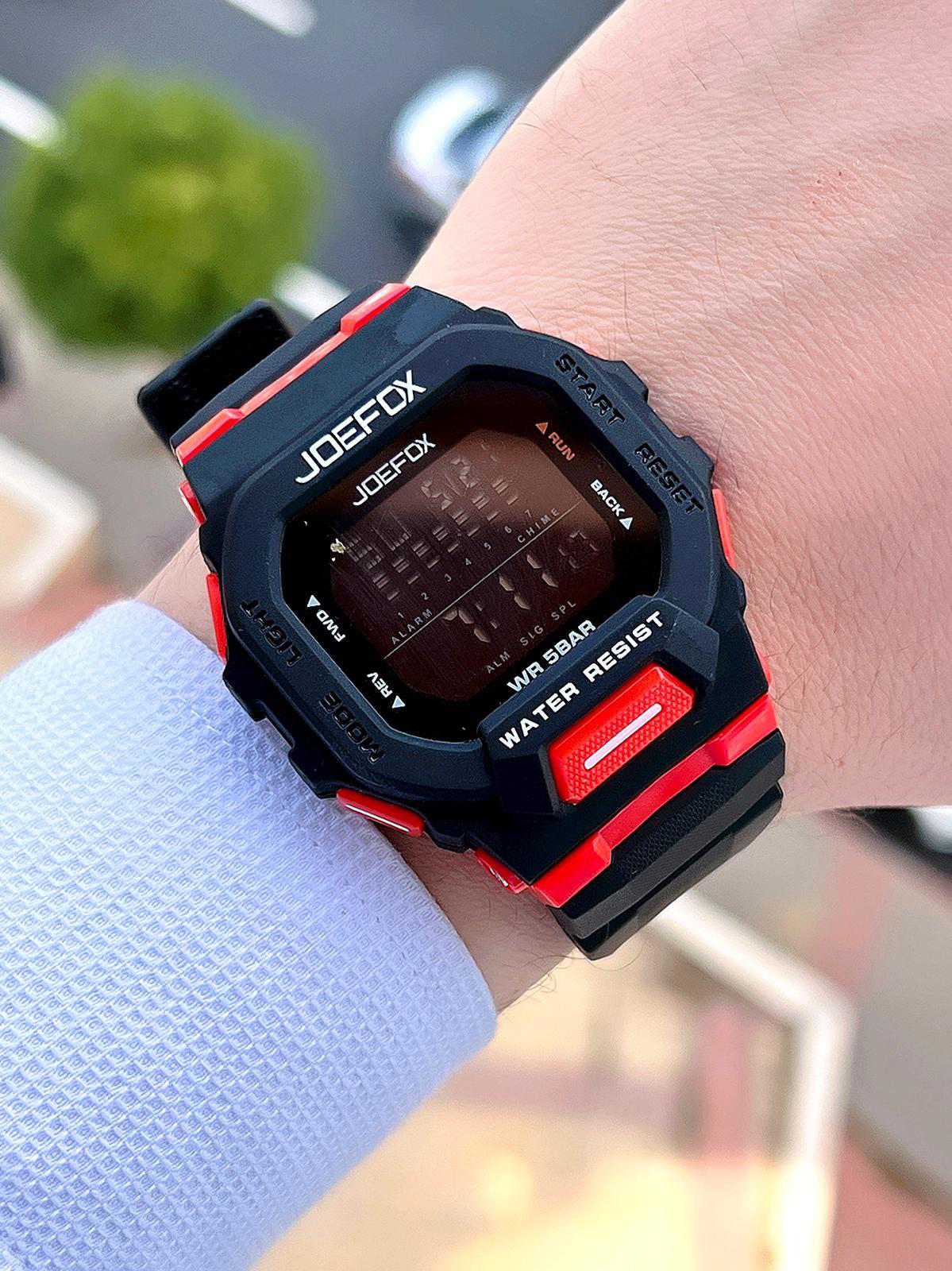 Joefox G-SHOCK Kasa Siyah/Kırmızı Digital 5 Atm Suya Dayanıklı 2 Joefox G-SHOCK Kasa Siyah/Kırmızı Digital 5 Atm Suya Dayanıklı 2