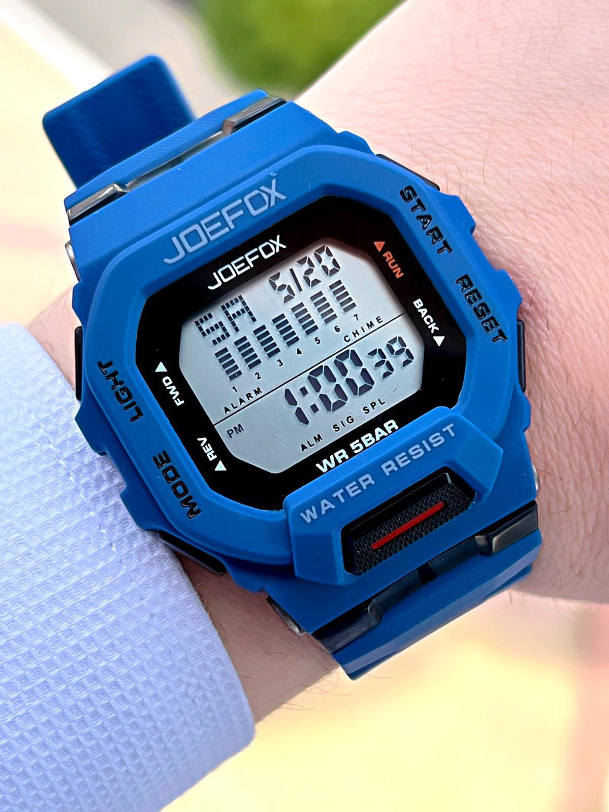Joefox G-SHOCK Kasa Lacivert/Siyah Digital 5Atm Suya Dayanıklı 2 