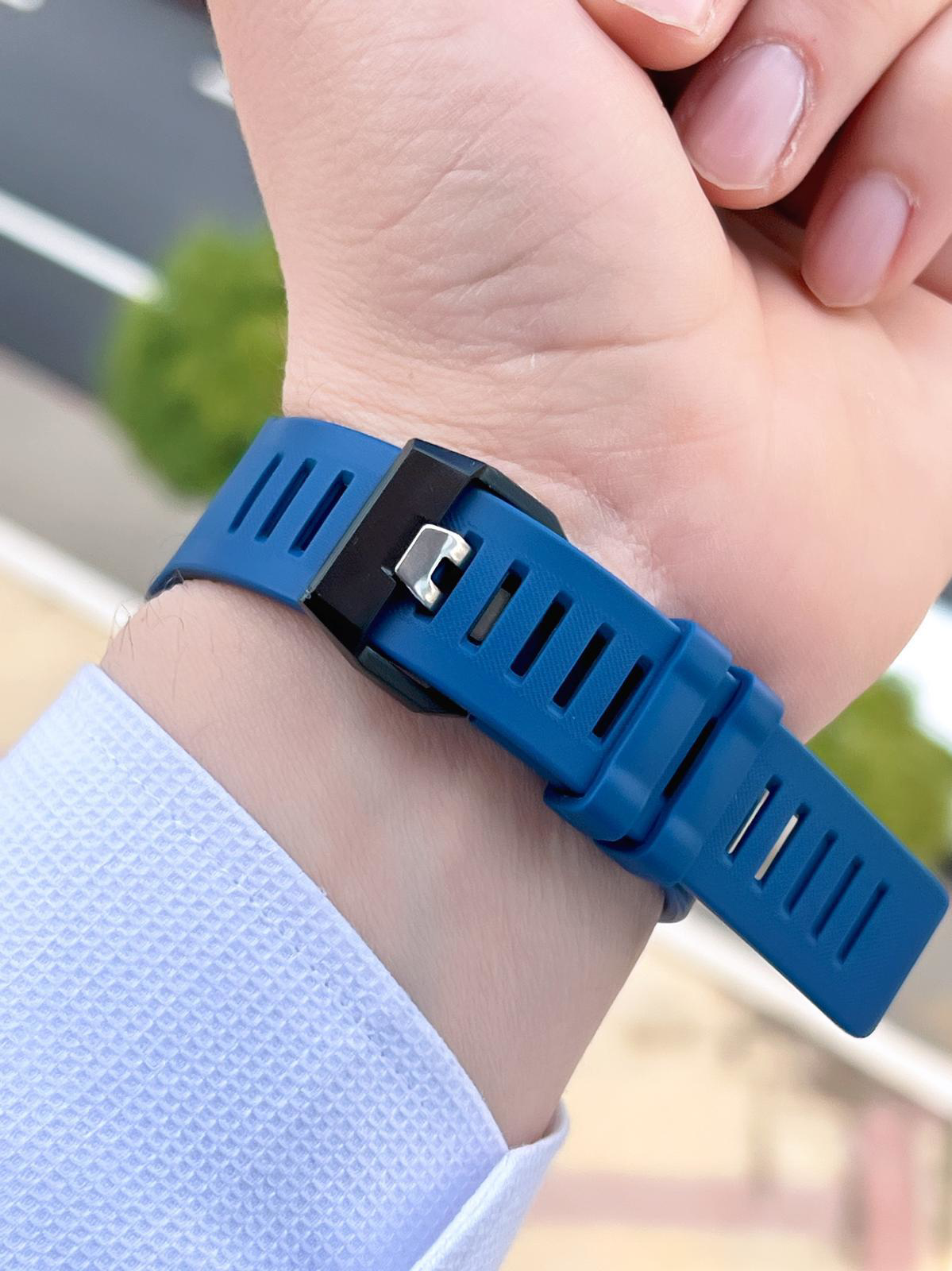 Joefox G-SHOCK Kasa Lacivert/Siyah Digital 5Atm Suya Dayanıklı 2 