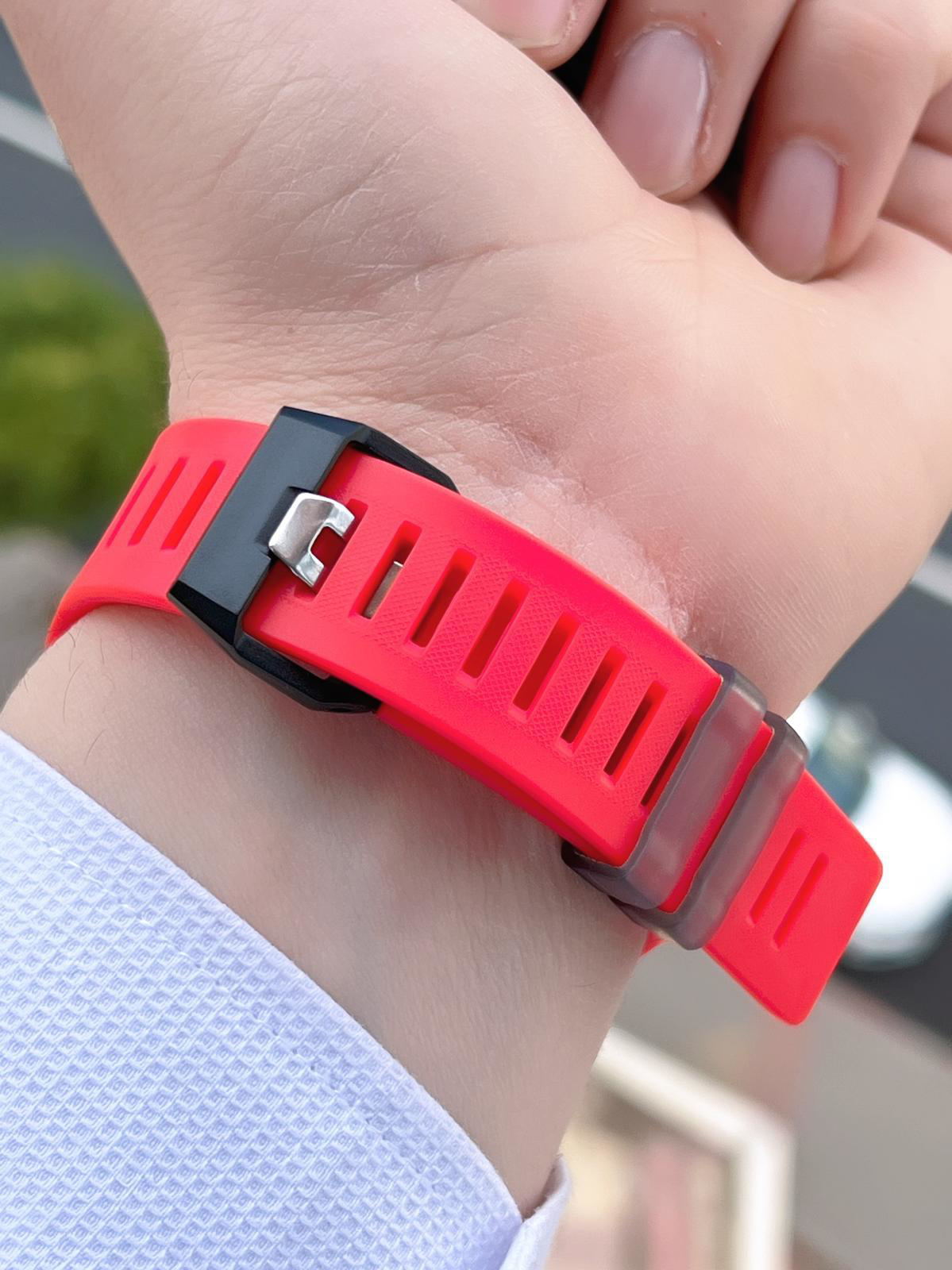 Joefox G-SHOCK Kasa Kırmızı/Siyah Digital 5 Atm Suya Dayanıklı 2 