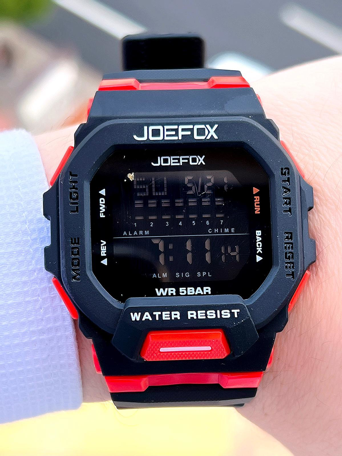 Joefox G-SHOCK Kasa Siyah/Kırmızı Digital 5 Atm Suya Dayanıklı 2 Joefox G-SHOCK Kasa Siyah/Kırmızı Digital 5 Atm Suya Dayanıklı 2