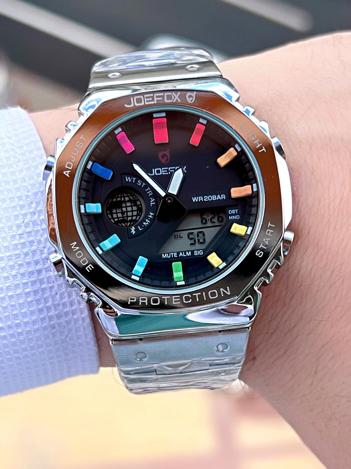 Joefox G-SHOCK Kasa Dijital/Analog 5 Atm Suya Dayanıklı 2 Yıl Gar