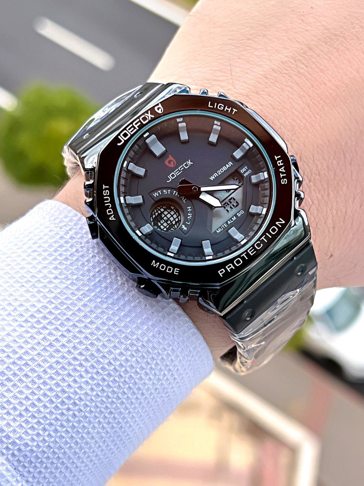 Joefox G-SHOCK Kasa Siyah Dijital/Analog 5 Atm Suya Dayanıklı 2 Y Joefox G-SHOCK Kasa Siyah Dijital/Analog 5 Atm Suya Dayanıklı 2 Y