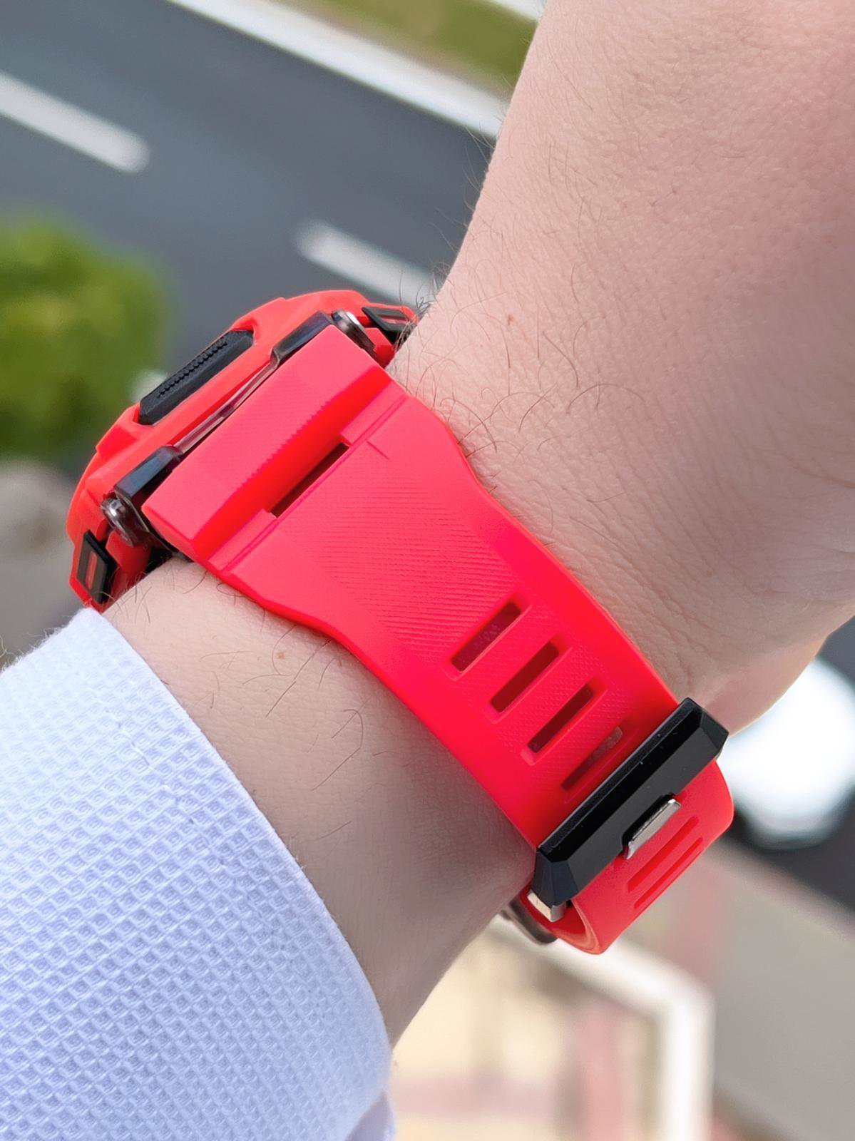 Joefox G-SHOCK Kasa Kırmızı/Siyah Digital 5 Atm Suya Dayanıklı 2 