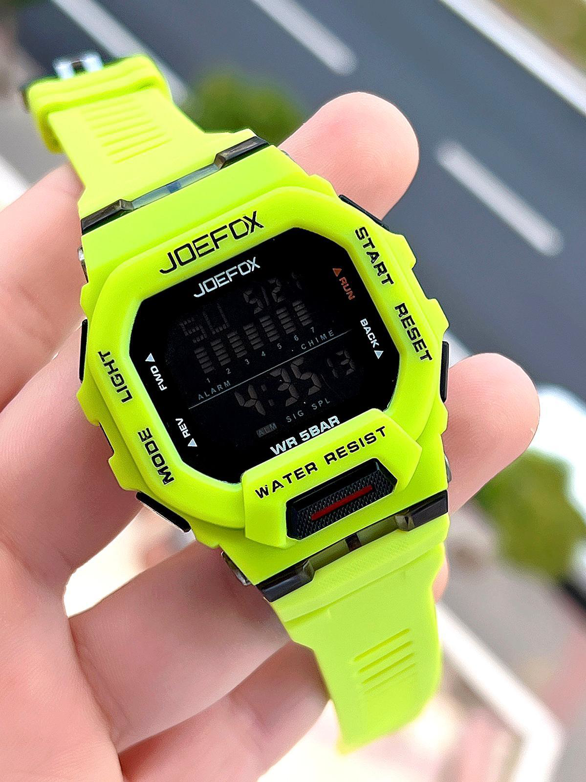 Joefox G-SHOCK Kasa Yeşil/Siyah Digital 5 Atm Suya Dayanıklı 2 Yı Joefox G-SHOCK Kasa Yeşil/Siyah Digital 5 Atm Suya Dayanıklı 2 Yı