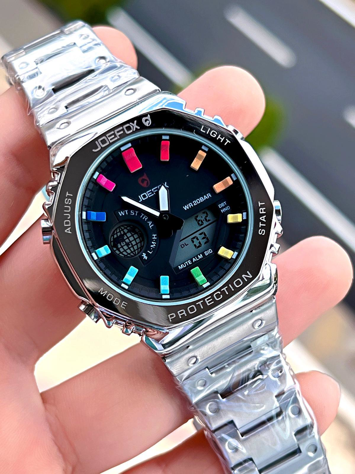 Joefox G-SHOCK Kasa Dijital/Analog 5 Atm Suya Dayanıklı 2 Yıl Gar